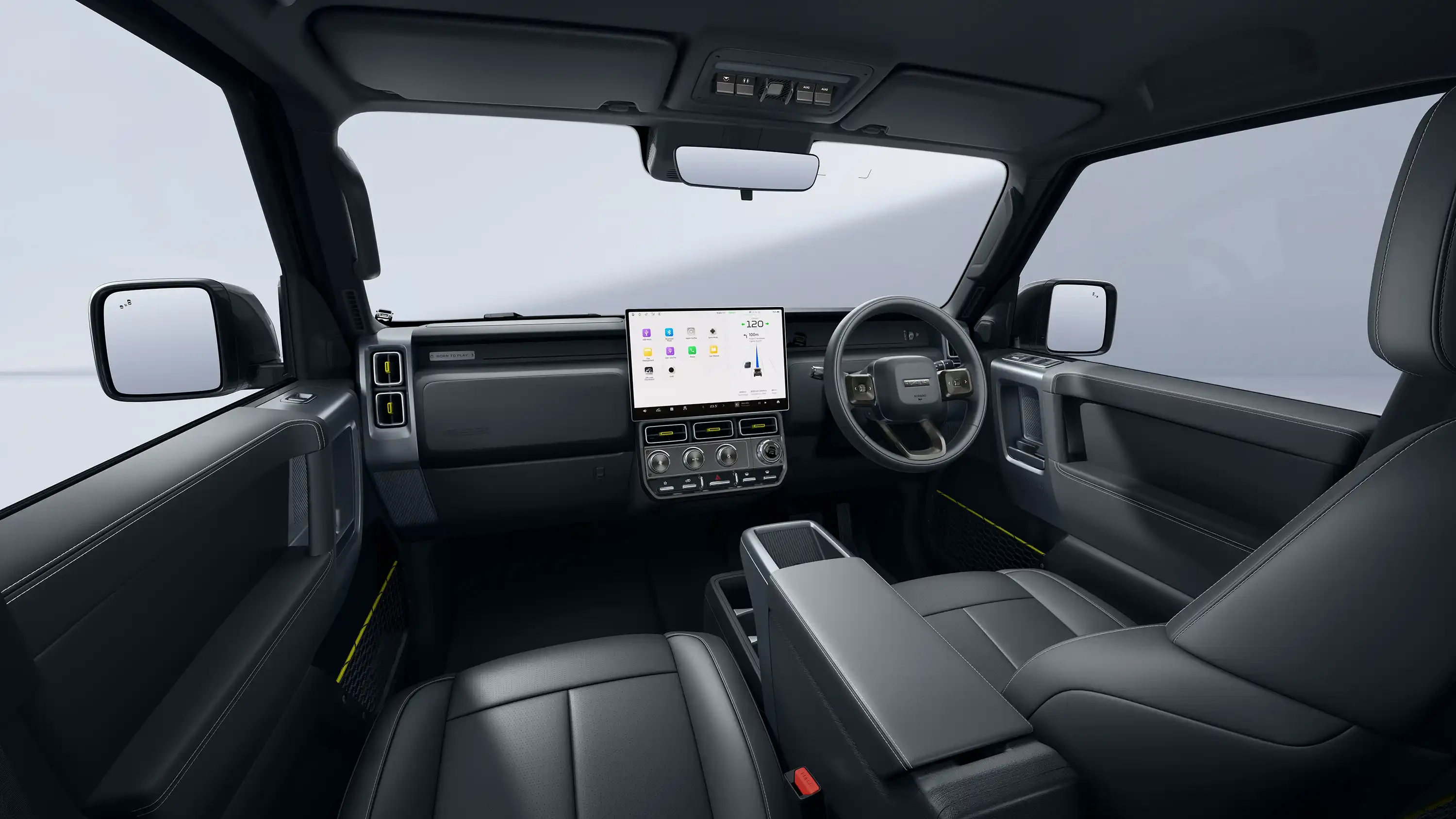 iCAR V23 interior cockpit front